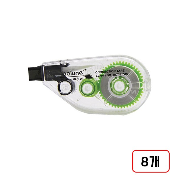 바르네)미니 수정테이프(BCT-1158S/4.2mm*5M) 8개, 1세트 22,000원
