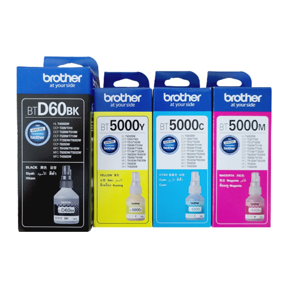 부라더 BTD60 + BT5000 3종 프린터 잉크 세트 35,500원