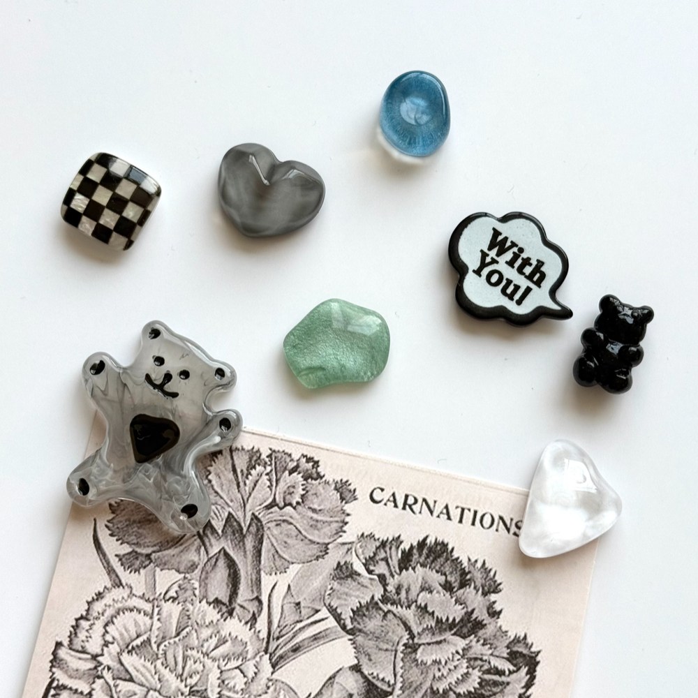 앤체인 냉장고 강력 미니 자석 8P 세트 5종 스톤 원석 곰돌이 네오디움 10,800원