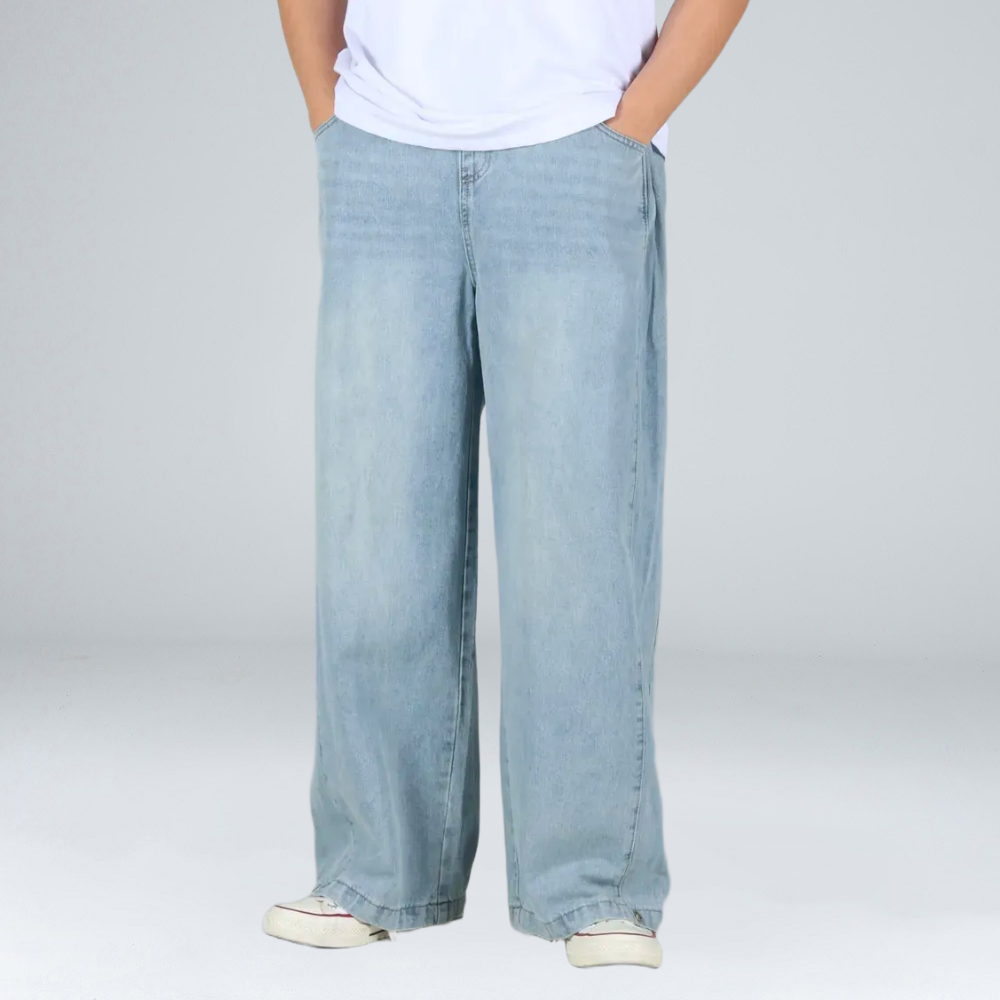 이브클로젯 남성용 롱/기본/숏 기장 사이드턱 벌룬 데님 밴딩 와이드 청바지 6683-1 39,800원