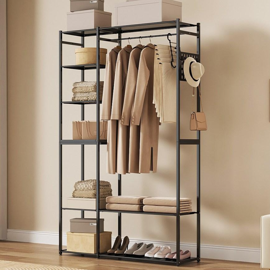 투에스리빙 철제 드레스룸 수납형 모던 시스템 옷장 행거, 블랙 51,900원
