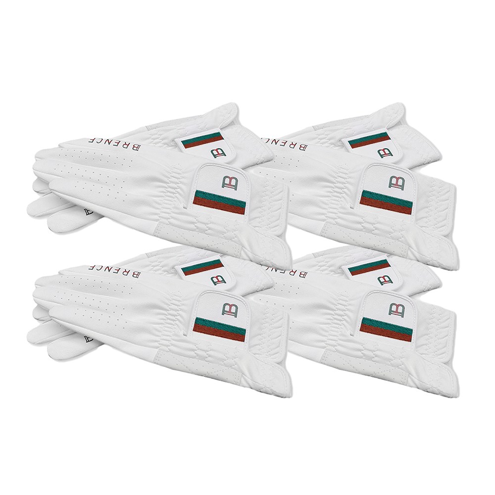 브렌스 여성용 핑거라인 가죽 골프장갑 양손용 4세트, 화이트, 4개 37,000원