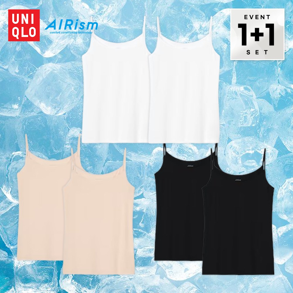 유니클로 에어리즘 1+1 캐미솔 여성 나시 + 손소독 물티슈 46,500원