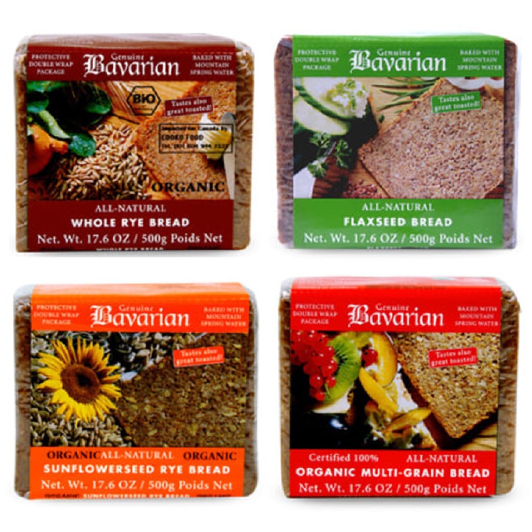 540년 전통 독일 슐렌더 바바리안 유기농 천연발효 호밀빵 4종 세트 (500g X 4), 500g, 1개 35,680원