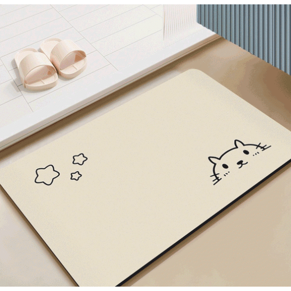 (1+1) 빨아쓰는 프리미엄 규조토 발매트 욕실 주방 현관 논슬립 물흡수 깨지지 않는 규조토 매트, 행복한댕댕이, 1개 10,820원