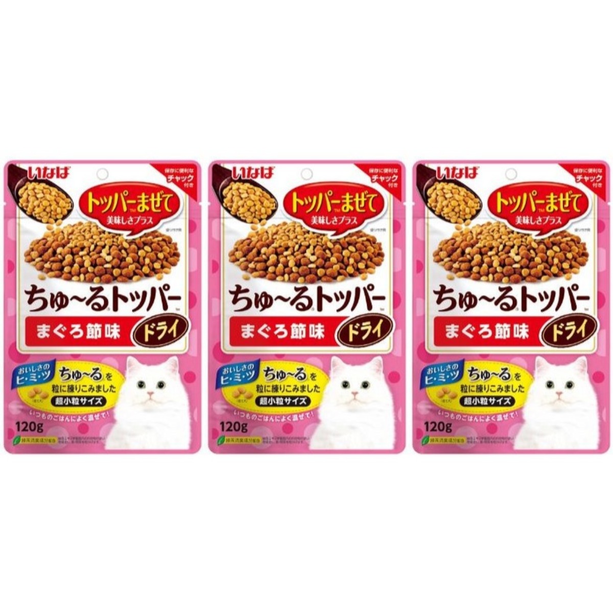 이나바 츄르토퍼 드라이 토핑 고양이 건식 간식 3종혼합 구성(총3개) 120g 8,600원