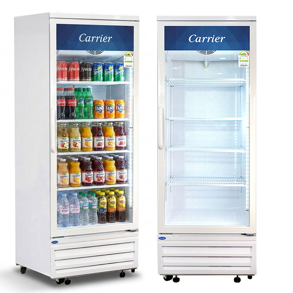 소상공인지원 음료수 냉장고 캐리어 1등급 380L 업소용 음료 쇼케이스 387,000원