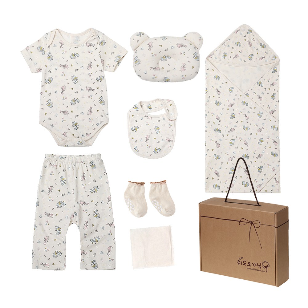 (무료배송) 위드오가닉 용띠해 여름 8종 출산선물세트_꼬마용 74,800원