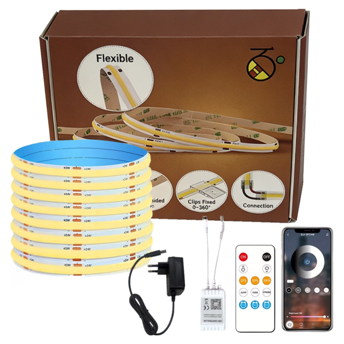 H HNMA HN 스카이라인 COB 라인조명 블랙 5M 4000K 슬림 플렉시블 LED줄조명 어댑터+리모컨+컨트롤러 포함 인테리어 간접조명 봄맞이 선물 잘라쓰는 하마, 1개, 4000K 자연광색 30,000원