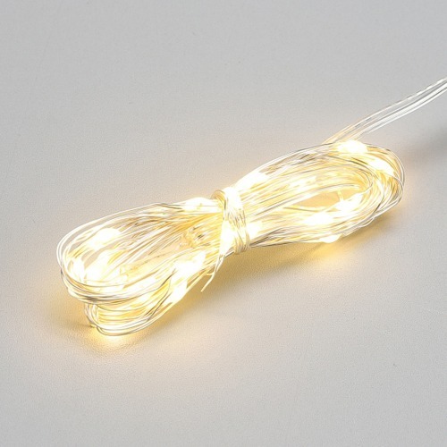 [엠디자인] 점멸 와이어 전구 30구 (3m-건전지형), 1개 2,600원