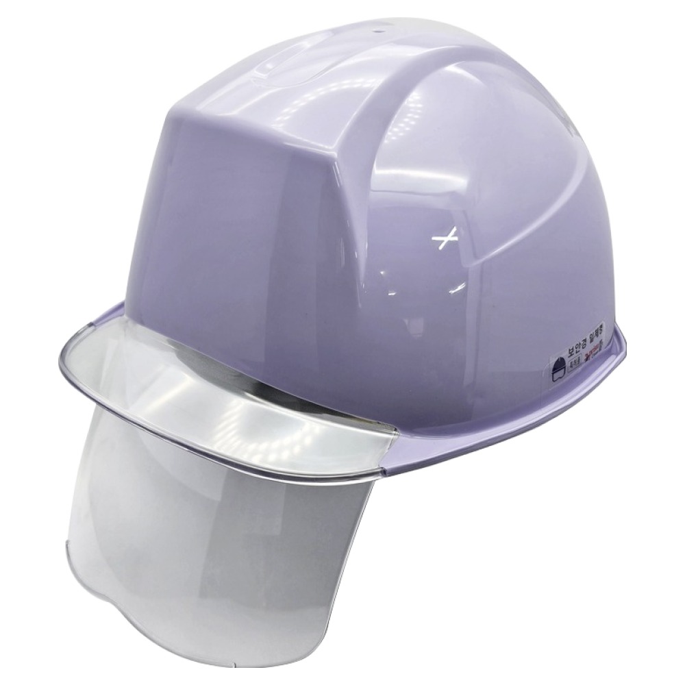 동명 건설현장 공사장 머리보호 안전모 신투구형 투명창 보안경 ABE등급 라이트퍼플 15,400원