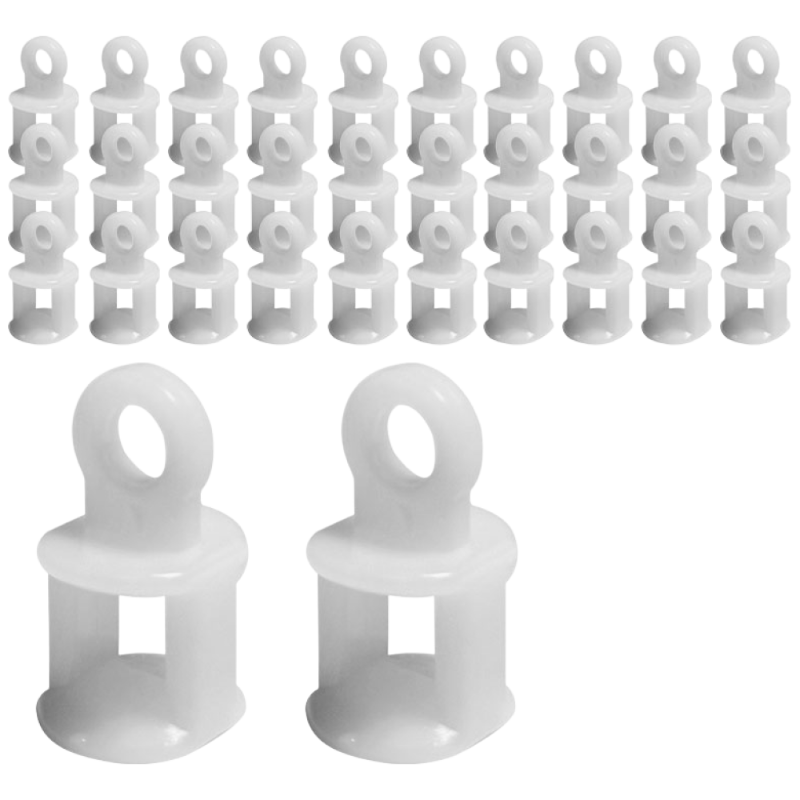 룸앤무드 저소음 커튼레일 롤러 대용량, 100개, 화이트 8,300원