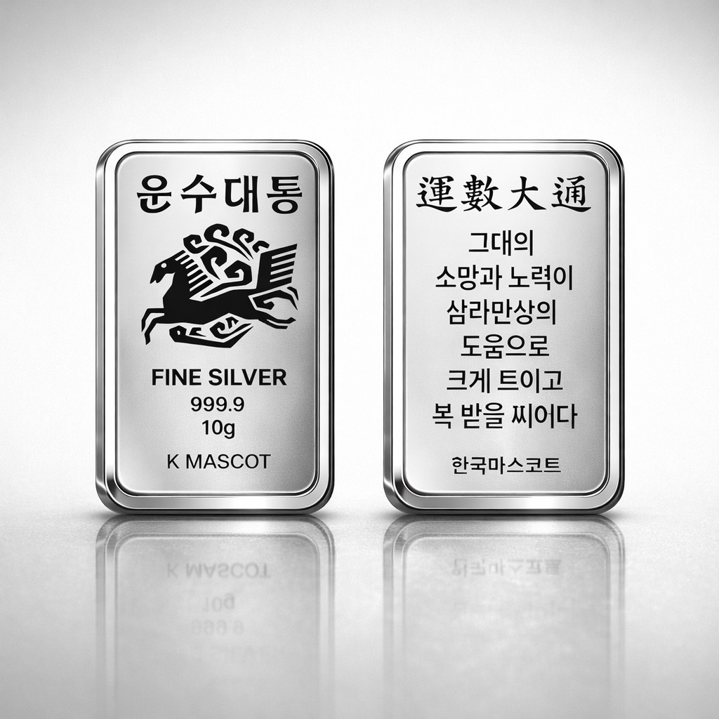 병오년 [운수대통] 10g 실버바 99.99% Fine Silver [캡슐 포장, 보증서/패키지] 행운을 상징하는 마스코트 시리즈 86,200원