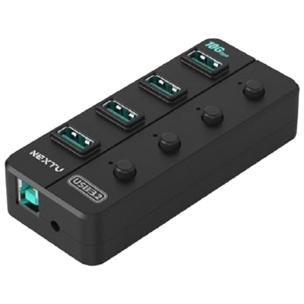 USB3.2 4포트 개별스위치 USB허브 10G 유전원 814U3-10G, 현재가 35,000원