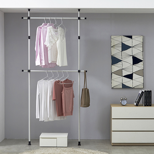 업그레이드행거 알뜰이 25mm 2단 고정식행거, 아이보리 26,840원