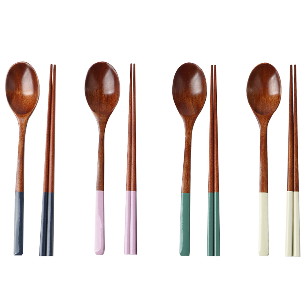 이와이엔스토리 옻칠 컬러핸들 4인 수저세트, IVORY + LAVENDER+ NAVY + BLUE GREEN, 숟가락 4p + 젓가락 4p, 1세트 14,000원