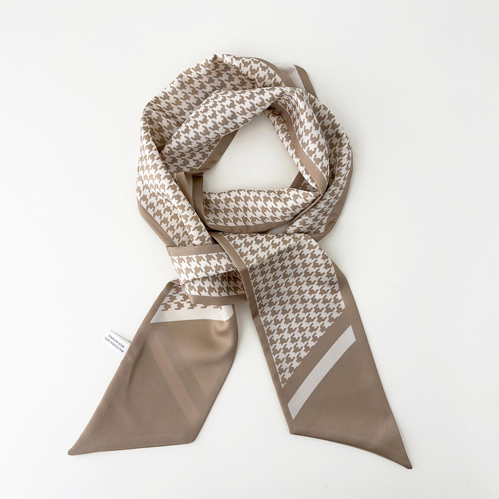 모브누아 국산 하운드 체크 타이 스카프 롱 15,900원