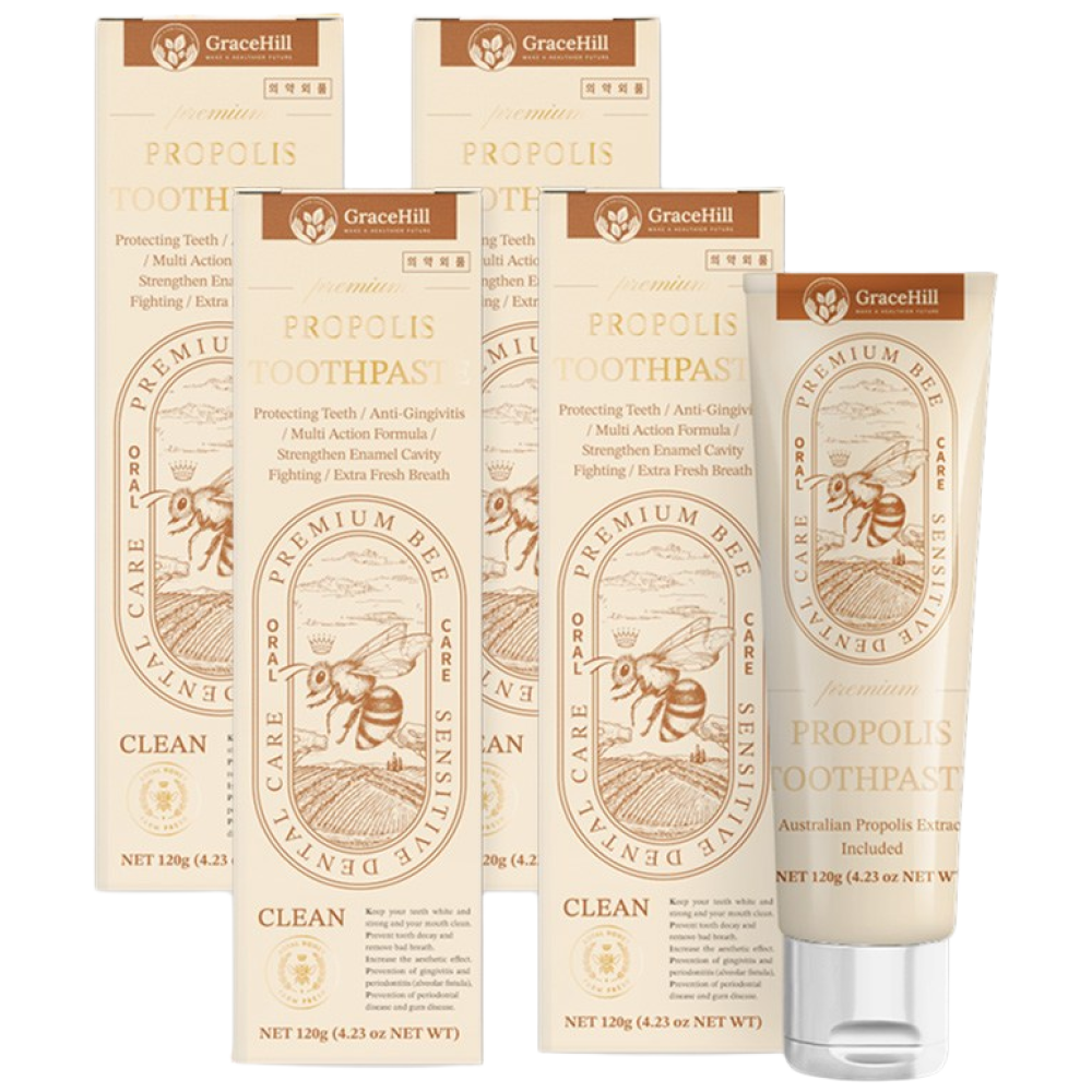 그레이스힐 프리미엄 호주 프로폴리스 치약 120g, 120g, 4개 36,000원