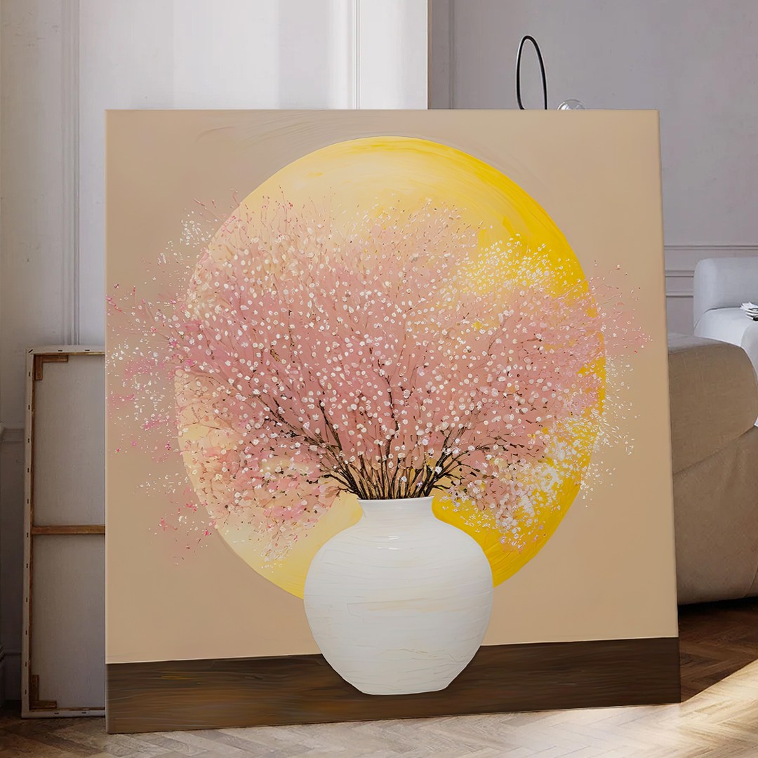 풍수 화월 달항아리 꽃그림 대형액자 복들어오는 캔버스액자 시리즈 11종 28,900원