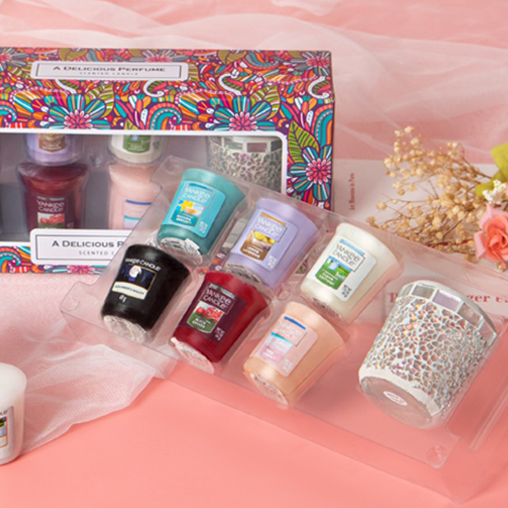 양키캔들 보티브 모자이크 홀더 + 향초 6종 선물세트, 펄(홀더), 바하마브리즈, 블랙체리, 클린코튼, 레몬라벤더, 미드썸머나잇, 핑크샌드 21,150원