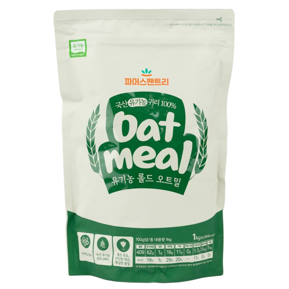 파머스팬트리 국산 유기농 오트밀 국산 귀리 16,900원