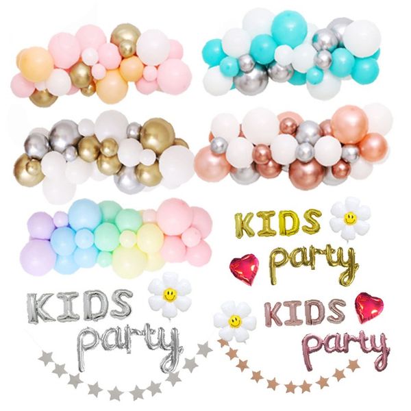 키즈 파티 풍선 가랜드 홈파티 생일 장식 어린이 이벤트 다채로운 컬러 벌룬 16,730원