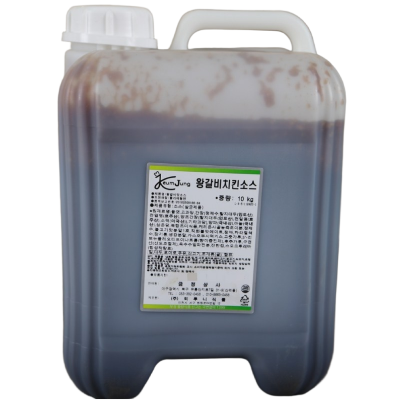 뫼루니식품 왕갈비치킨소스 10KG 간장타입 수원왕갈비통닭소스, 10kg, 1개 44,500원