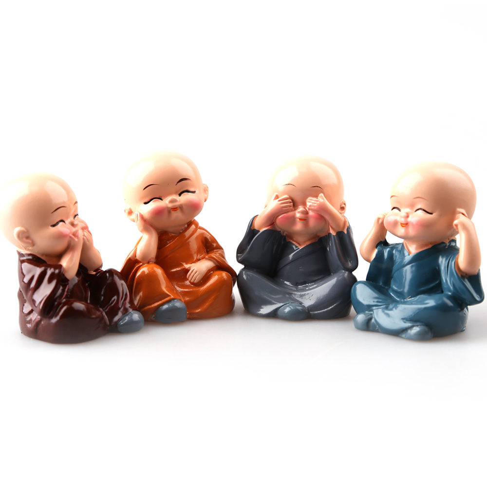 크리에잇투 동자승 프렌즈 4인세트 도자기장식인형, 혼합색상 6,800원