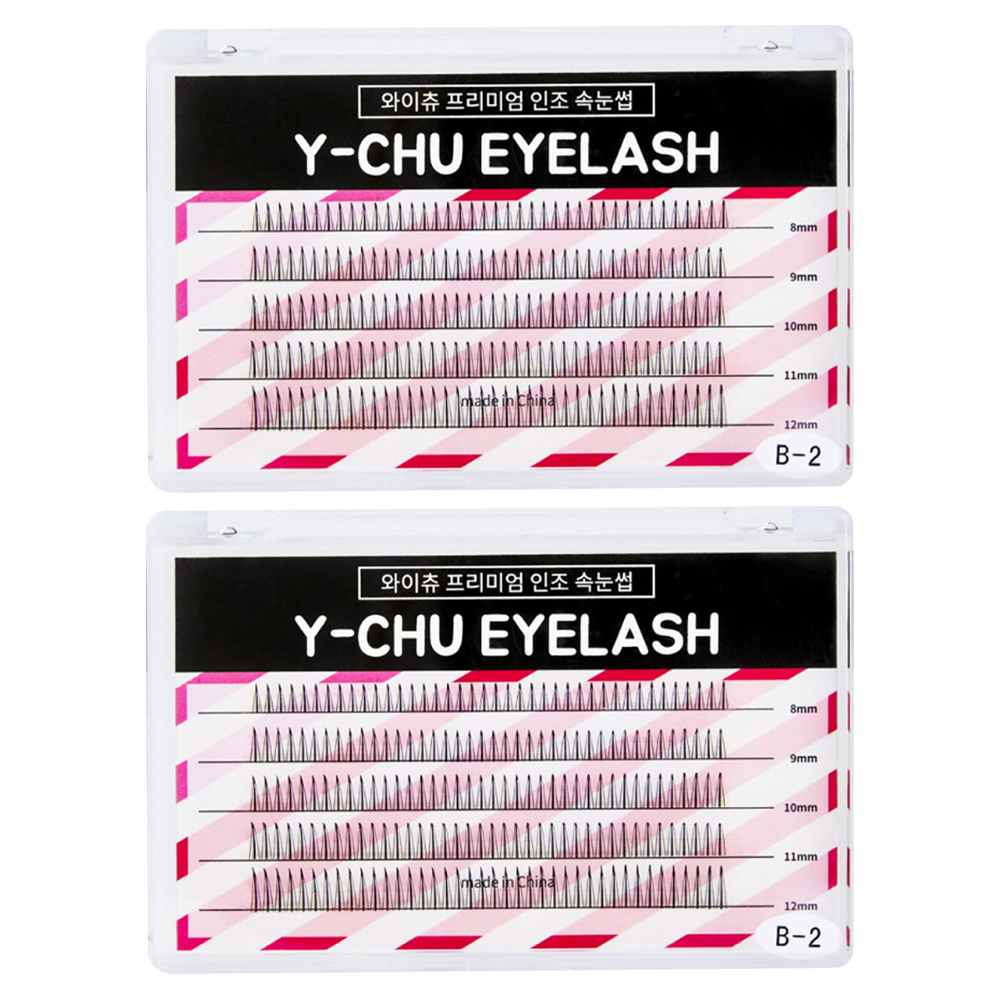 와이츄 프리미엄 가닥 부분속눈썹 10mm B-2-4, 블랙, 400개 15,800원