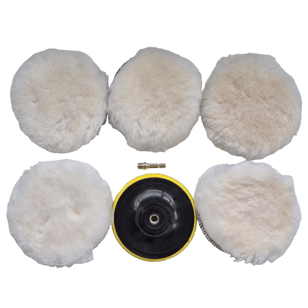자동차 셀프광택 차량 폴리싱 원형 양모패드, 5인치-125mm 22,400원