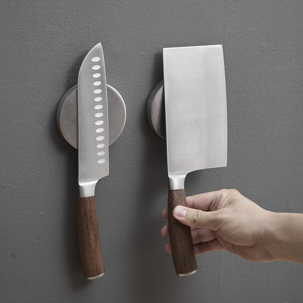 유얼홈 304올스텐 무타공 자석 칼걸이 칼꽂이 칼블럭 칼집 거치대 정리대 12,800원