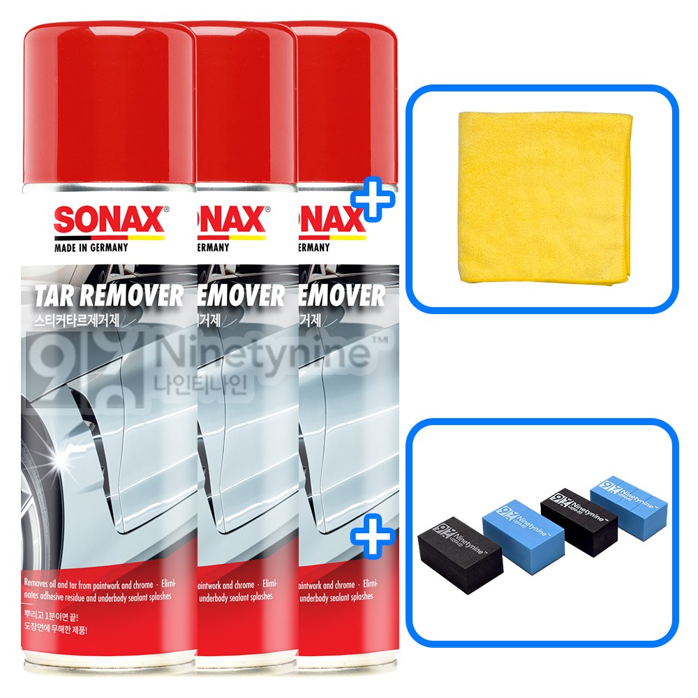 소낙스 스티커타르제거제-300ml 3개+타월&도어가드 44,300원