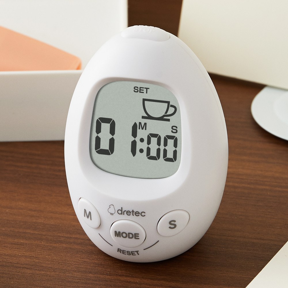 드레텍 뽀모도로타이머 스톱워치 공부타이머, 화이트 18,900원