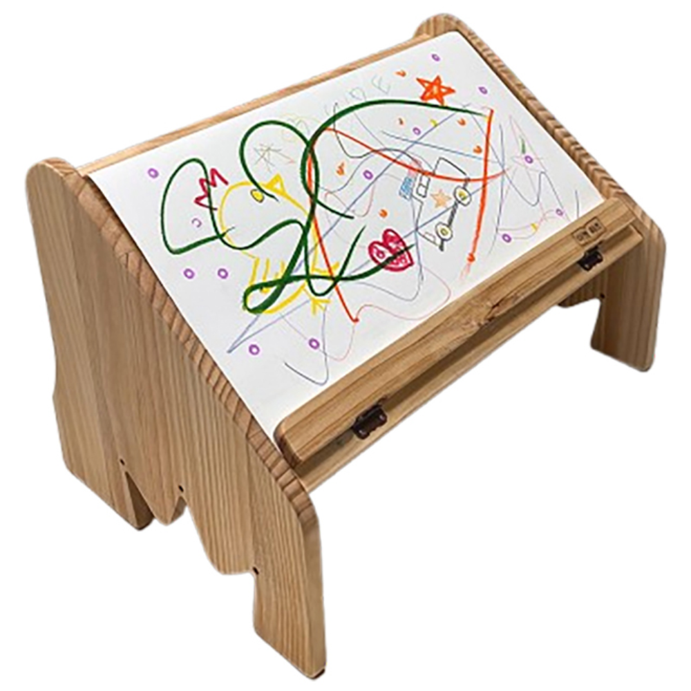 이앤위즈 아기 독서대 어린이용 원목책상 유아 책받침대 키즈데스크 WDS01 롤페이퍼거치대 드로잉용 롤스케치북 미술놀이 유아데스크 49,900원