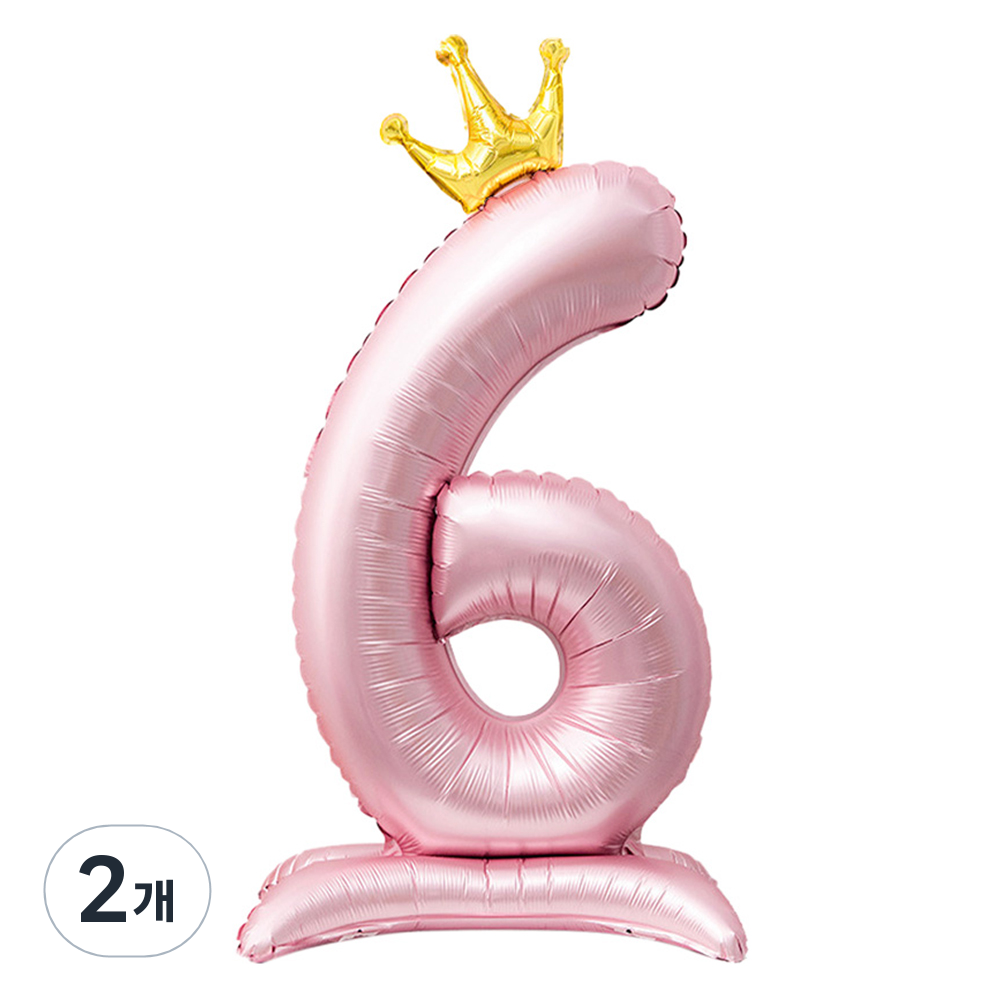 인블룸 대형 왕관 숫자 6 스탠드 파티풍선 10,480원