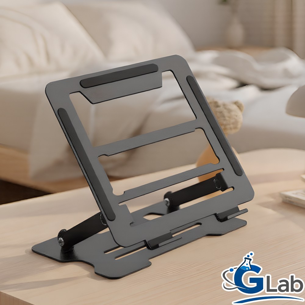 규랩 쿨링 홀 높이 각도 조절 노트북 스탠드 거치대, 1개, 블랙 19,900원