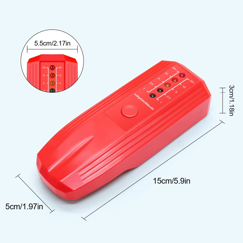 EMF 계량기 5 LED 표시기 가우스 LCD 디지털 전자기장 방사선 테스터, 휴대용 고스트 헌팅 검출기 20,800원