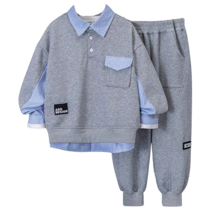 삐삐네옷가게 초등 남아용 다니엘 셔츠 레이어드 상하세트 38,900원