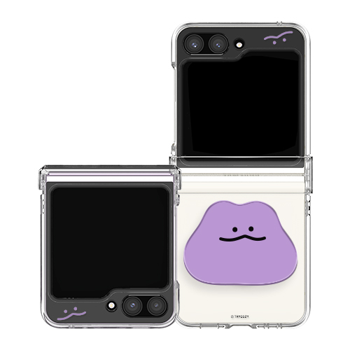 말랑말랑 베이직 갤럭시 Z플립 투명 하드 힌지보호 케이스+아크릴톡 세트 14,500원