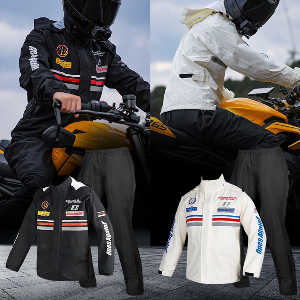 오토바이 우의 비옷 바람막이 낚시 등산 방수 남녀공용 라이딩자켓 레인코트, 아이보리 49,800원