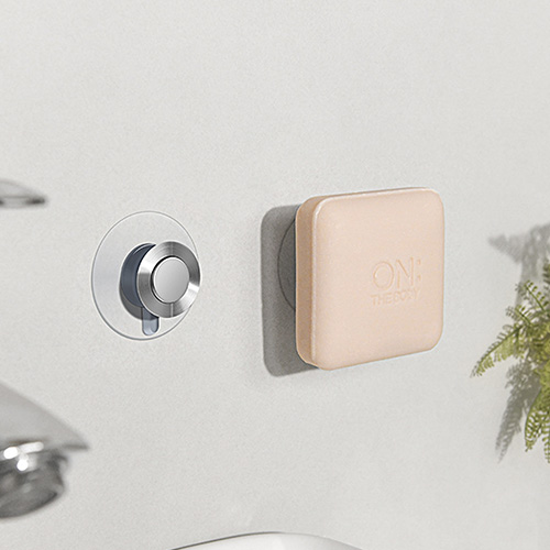 무타공마켓 2세대 스티커접착 자석비누홀더 비누 걸이 받침대, 1개, 실버 8,900원