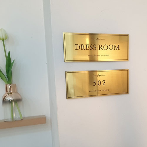 아크릴팜 [호텔 도어사인] 문패 호실 인테리어 메탈아크릴 12,000원