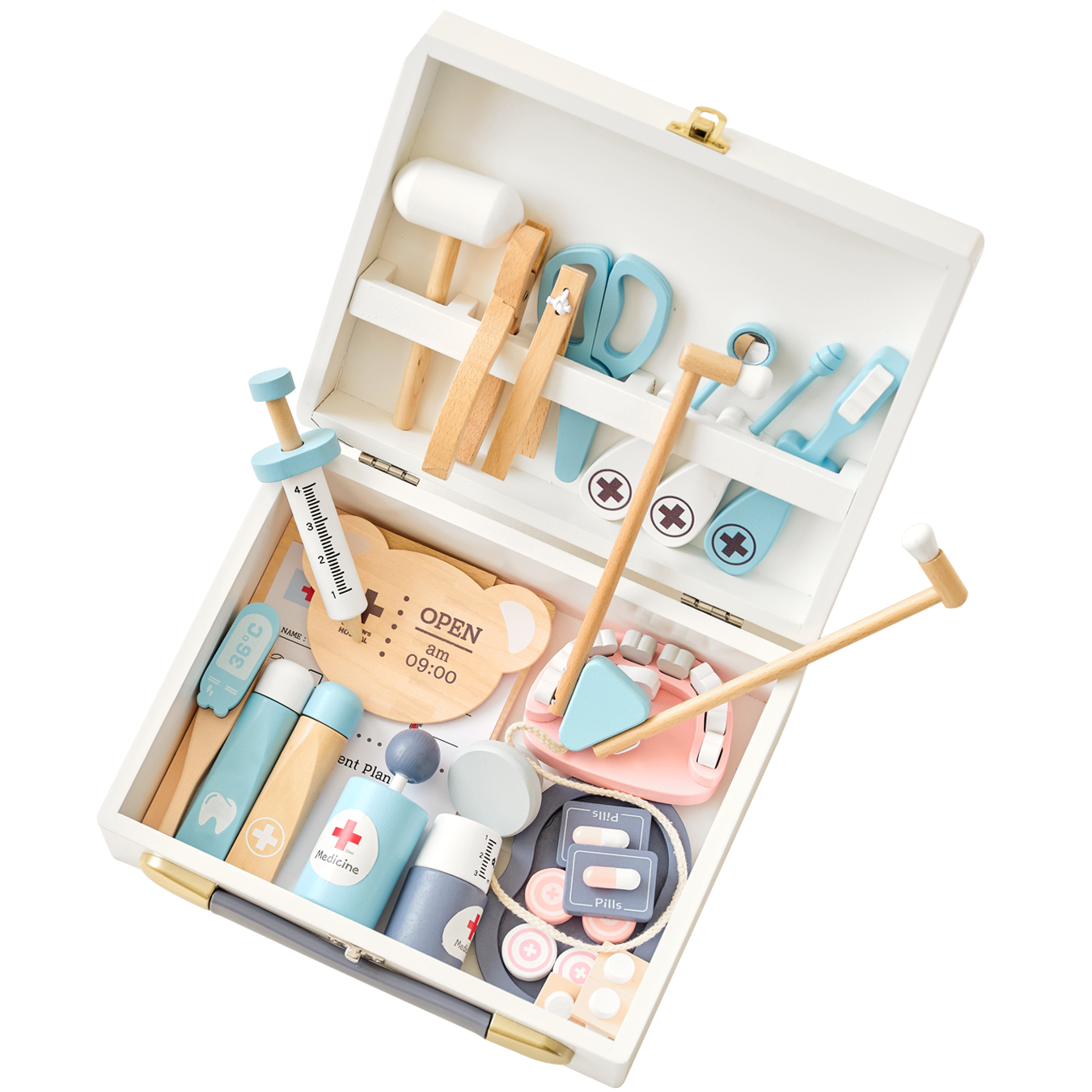 야야 우든 병원놀이, 혼합색상, 1개 37,900원