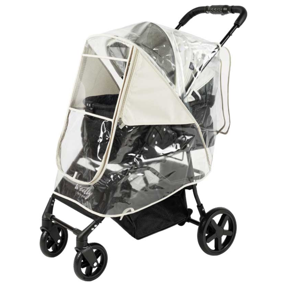 코지코너 강아지유모차 레인커버 매쉬창 반려견 개모차 방풍커버 모기장 커버, Free Size (Cream), 1개 29,900원