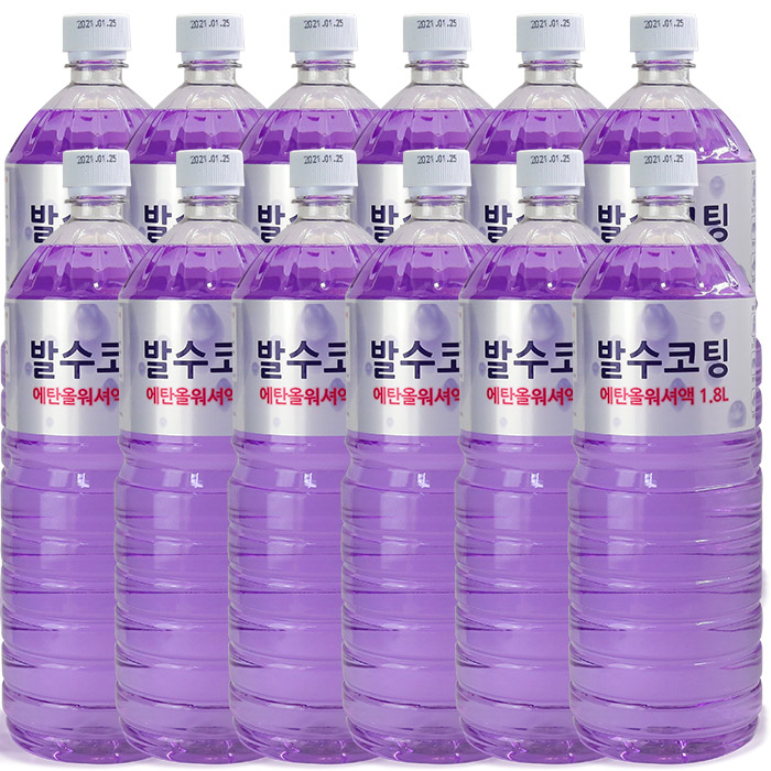 퍼펙트 발수코팅 에탄올 워셔액, 1.8L, 12개, 현재가 29,680원