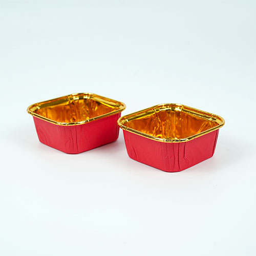 브레드롤컵 머핀컵 골드레드(정사각) 50개 7,500원
