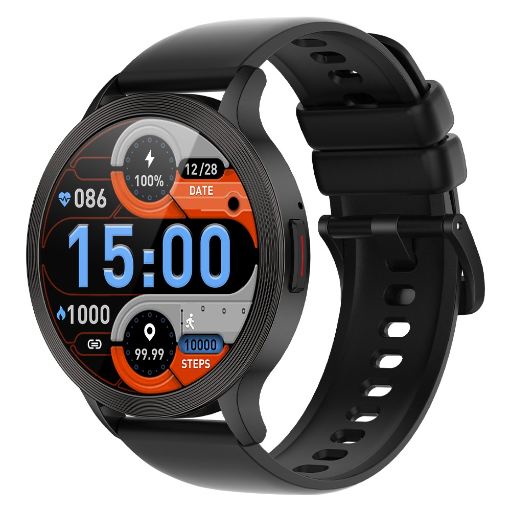 WAPIK 블루투스 손목시계 한글판 S5 통화가능 스마트워치 1.39인치 IP68방수, 블랙, 3.5cm, GPS + 블루투스 65,900원