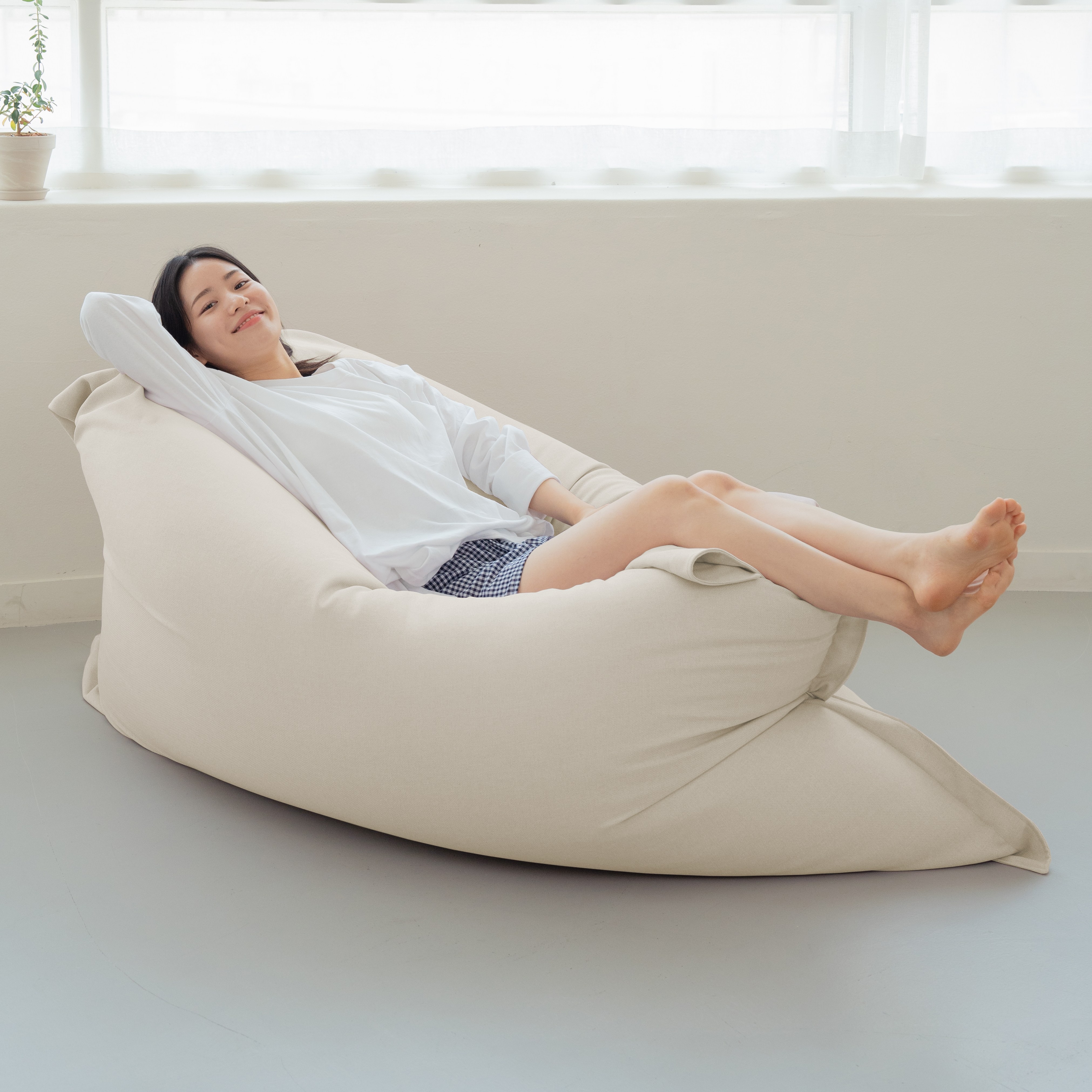 LINU리누 린온빈백 EPP 생활방수 소파, 바닐라 189,900원