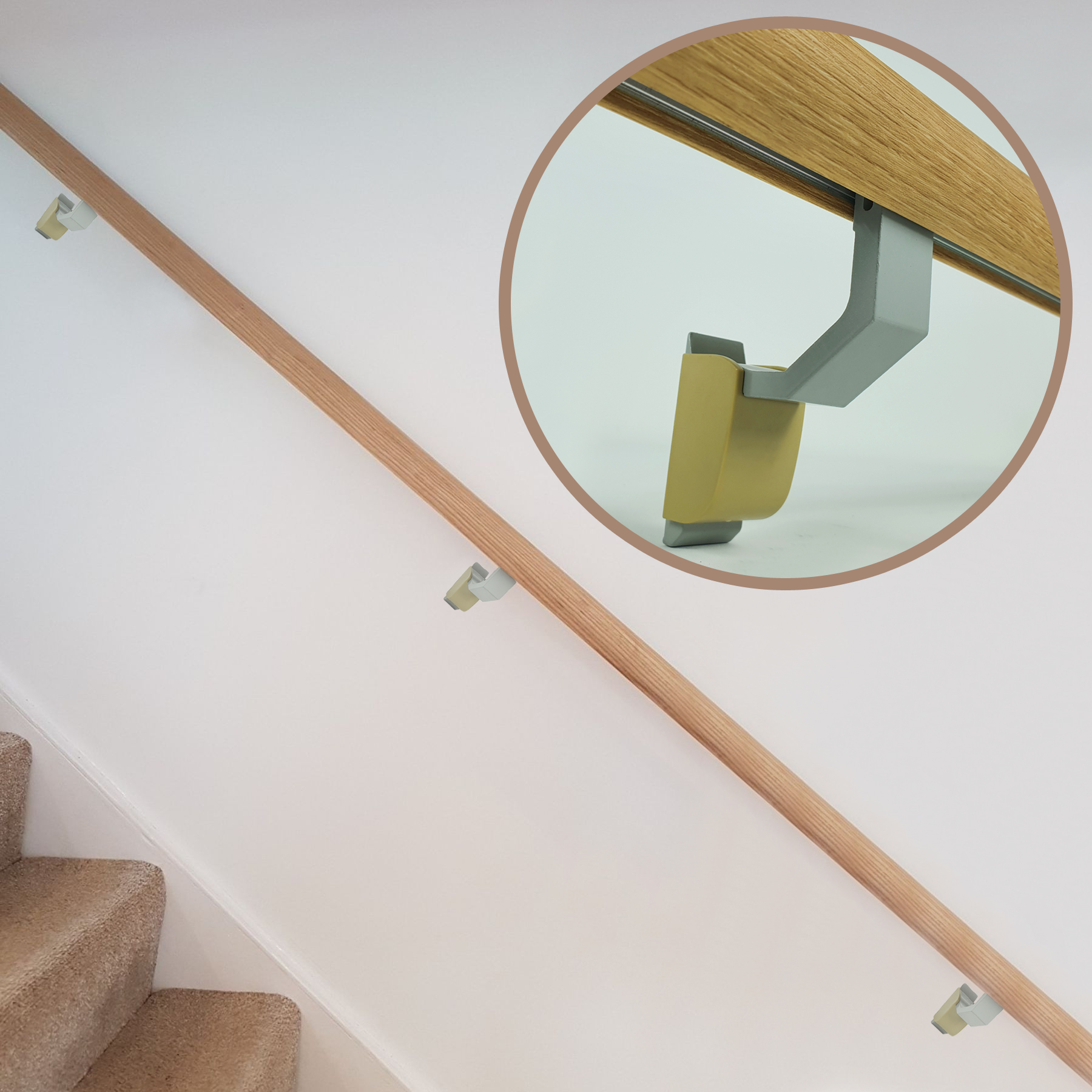 고급 핸드레일 벽부형 계단 복도 손잡이 1M 2M 3M 4M 안전 손잡이 41,000원