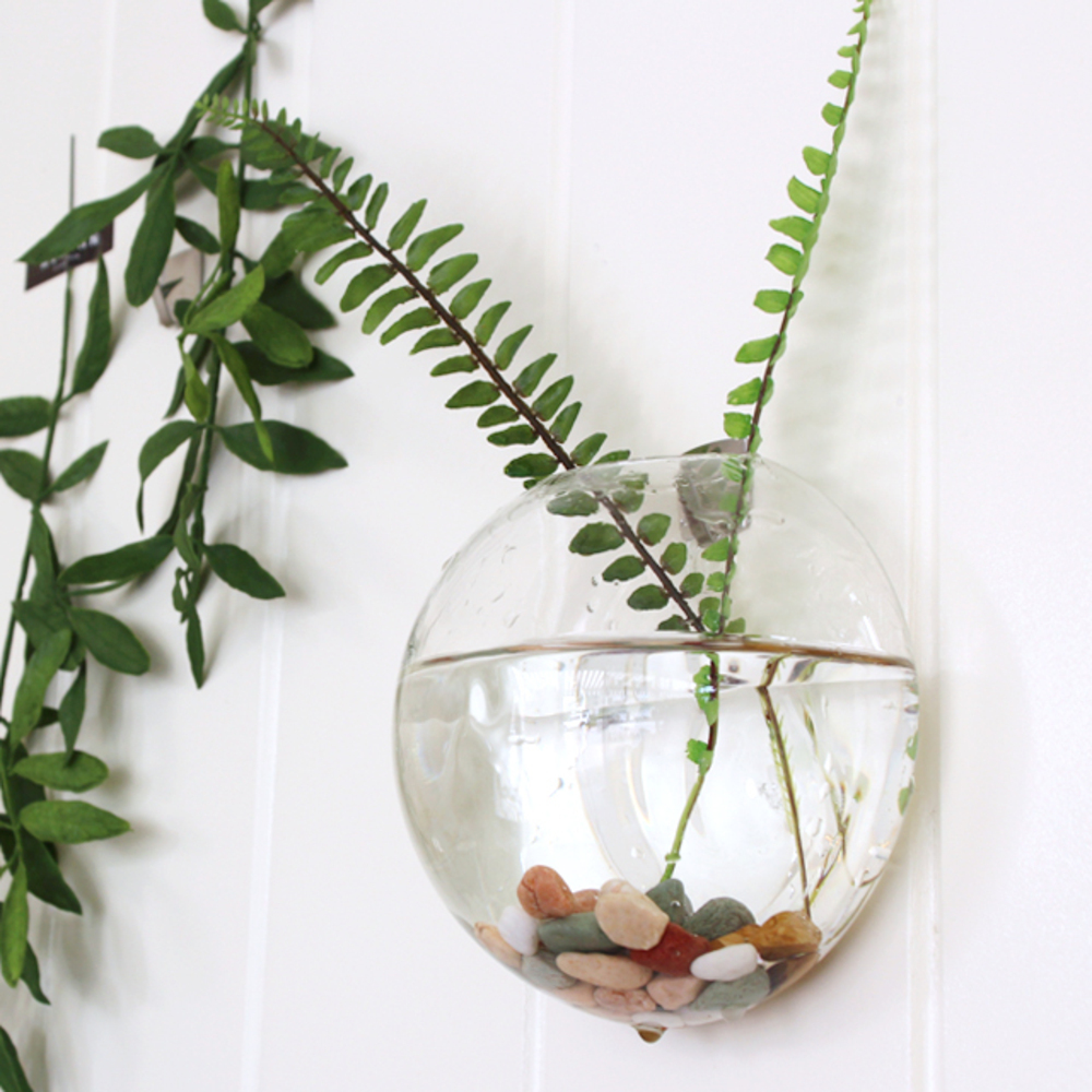 에프엔씨 반달 벽걸이 유리화병, 단일 색상 9,770원